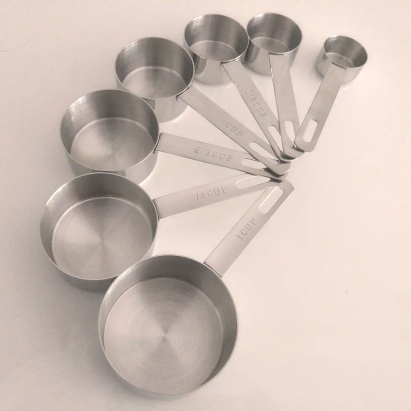 Набор из 7 мерных стаканчиков нержавеющей стали|measuring cup set|measuring cupsteel measuring |