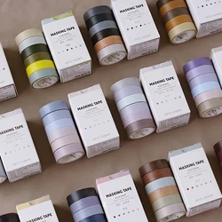 6Pcs/box 10mm Vintage Solid Color Morandi Masking Washi Tape DIY Decorative Adhesive Tape Scrapbooking Bullet Journal Supplies 6Pcs/box 10mm Vintage Solid Color Morandi Masking Washi Tape DIY Decorative Adhesive Tape Scrapbooking Bullet Journal Supplies