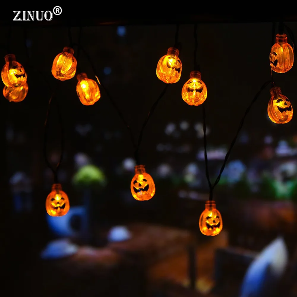 Buy ZINUO Halloween Decoration Pumpkin Fairy Light Solar Powered Pumpkin LED