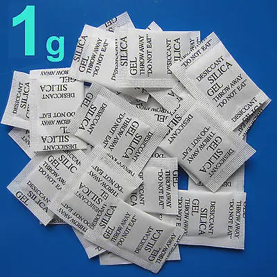 

500 Packs Dry pack 1 Gram 1g Silica Gel Packets Desiccants Drypack