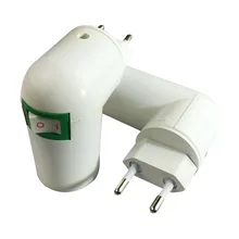 Горячий бренд США/ЕС вилка PBT PP к E27 белая База Светодиодный светильник держатель лампы адаптер конвертер гнездо к E27 высокое качество