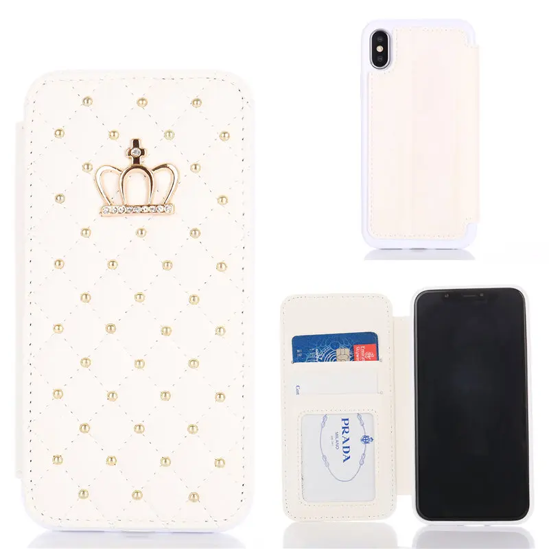 BELIAL Phone Case for iPhone 7 Case Wallet Flip Cover Luxury Diamond Leather Soft TPU Cover for iPhone X 5 5S SE 6 6s 7 8 Plus  (3)