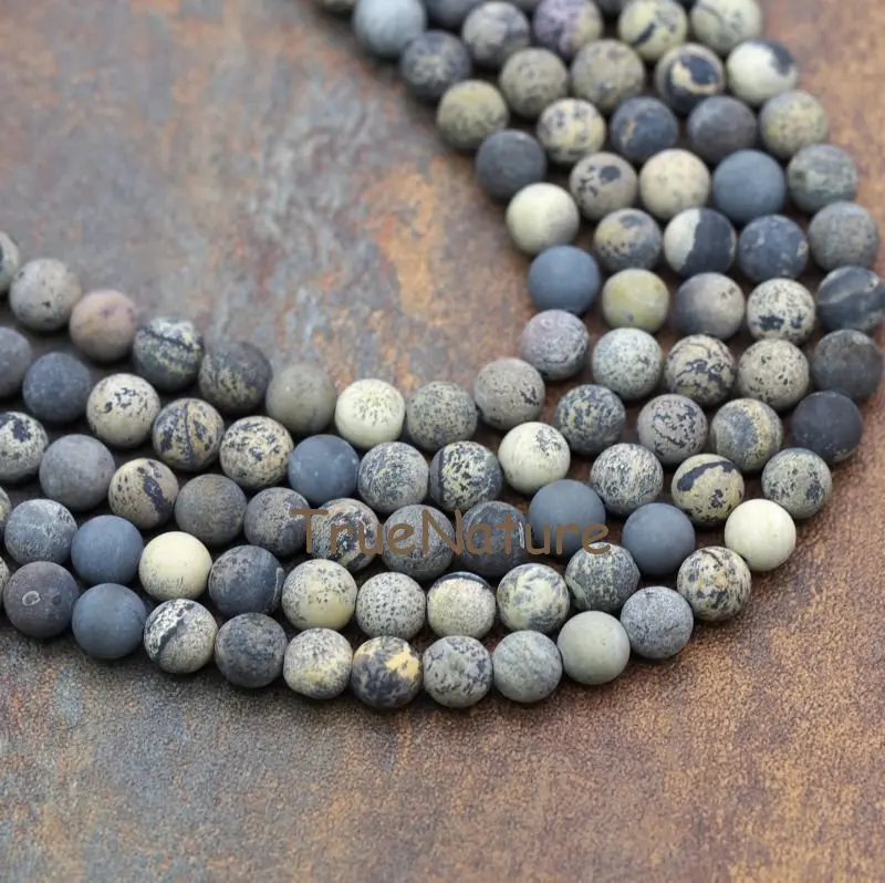 20170929-BE7884-  Dull Polished Bead Loose Beads Grass Flower Beads-8mm-0.73g_2