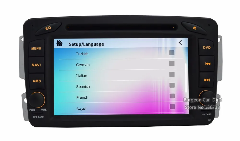 Sale 7" Factory price FOR Mercedes Benz E Class Vito Viano CLK W209 W210 W639 Car DVD Player GPS Navigation 3G WIFI Radio Bluetooth 38