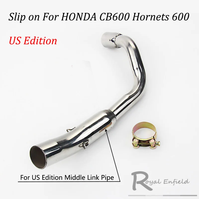 CB 600 для Honda CB600 CB600F Hornet 600 без Exhaus slip on модифицированный глушитель выхлопа мотоцикла побега трубы среднего звенья трубы