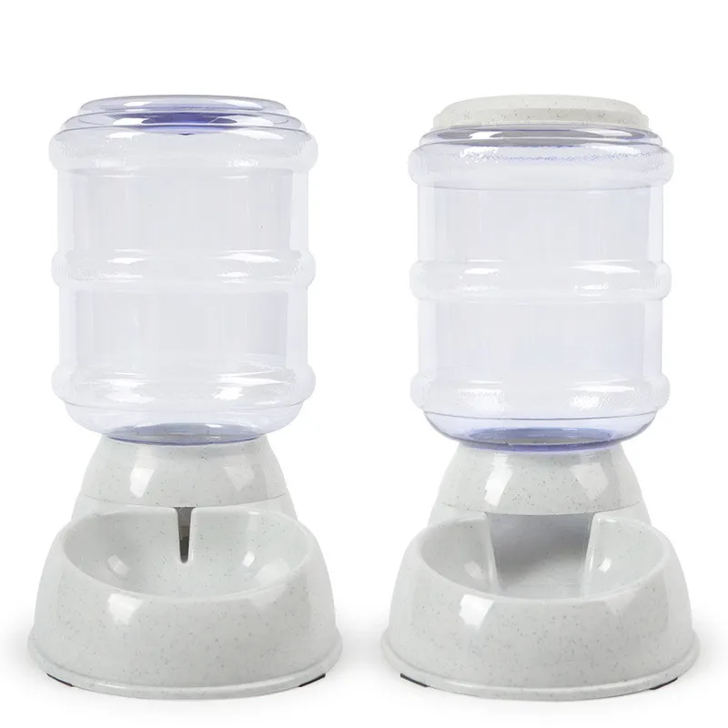  Replenish Pet Food for Dog Cat Animal Automatic Gravity Dry Food Storage Bottle Bowl Dish Stand Pet Waterer Feeder Food MayT4  (1)