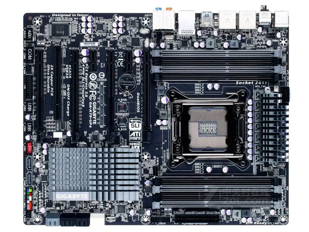 

Gigabyte GA-X79-UP4 Desktop Motherboard UP4 X79 LGA 2011 Core i7 DDR3 64GB USB3.0 SATA3 ATX Original Used Mainboard