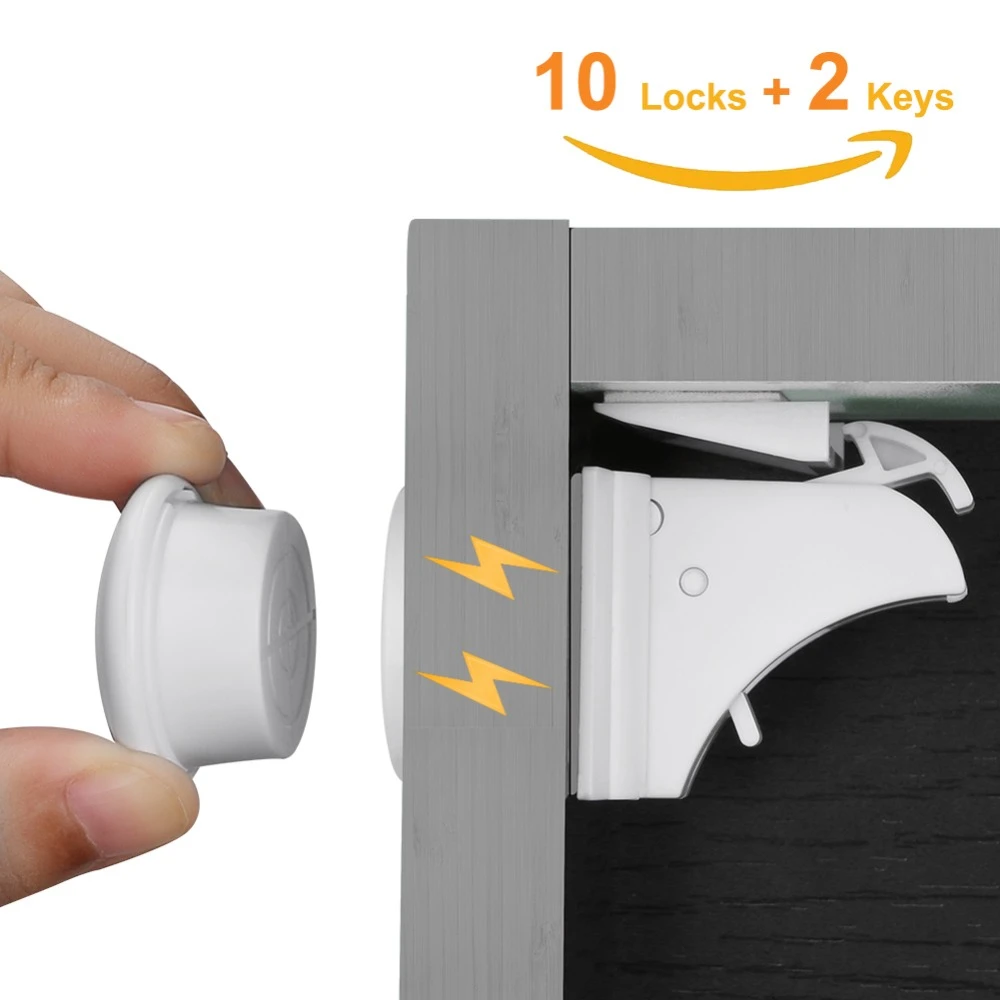 10 Schlosser 2 Tasten Baby Sicherheit Magnetische Schlosser Set Kind Kinder Schutz Schrank Tur Schublade Locker Sicherheit Schrank Kindersicherung Fridge Magnets Aliexpress