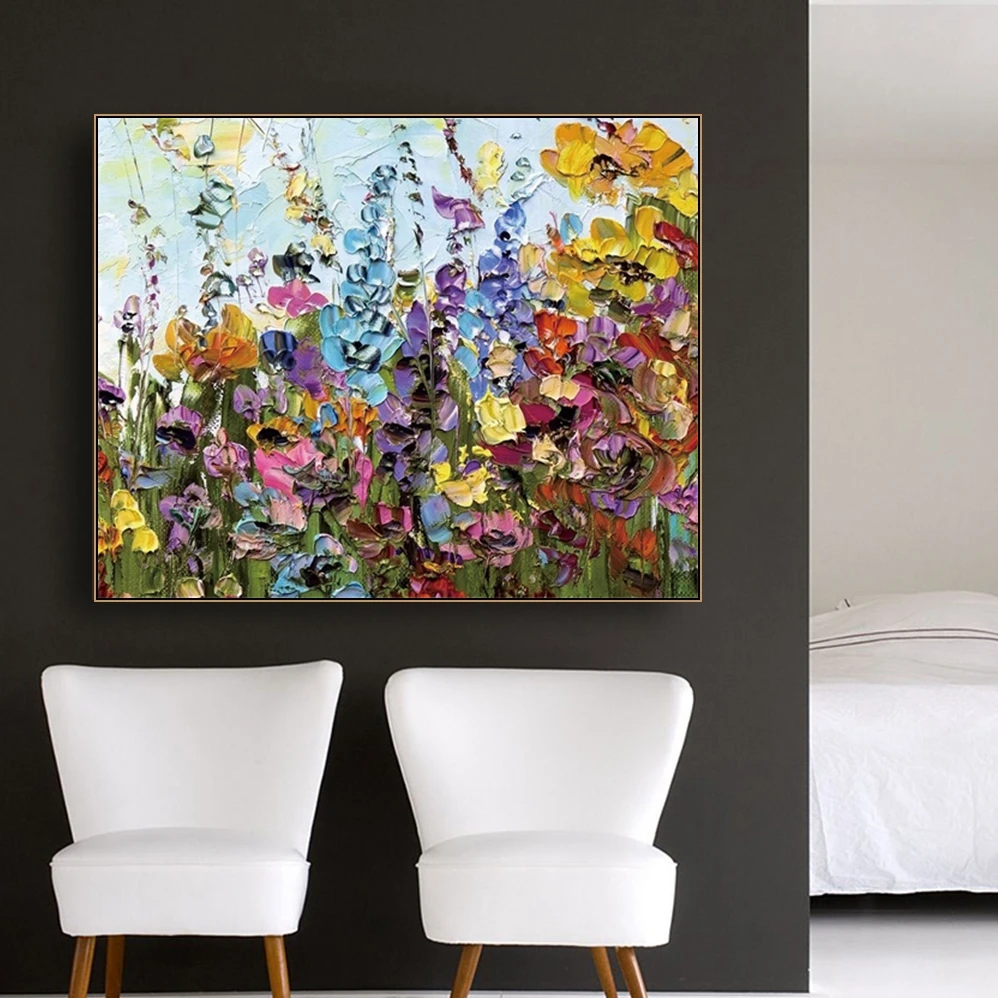 

Watercolor Flowers Canvas Oil Painting Poster and Prints Living Room House Wall Decor Art Painting Home Decoration Picture