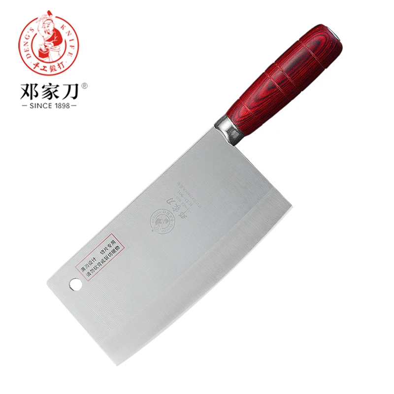 

DENG Stainless Steel Manual forging Sharp and Durable Blade Round Wooden Handle Kitchen Knife for Vegetable and Meat Cleaver