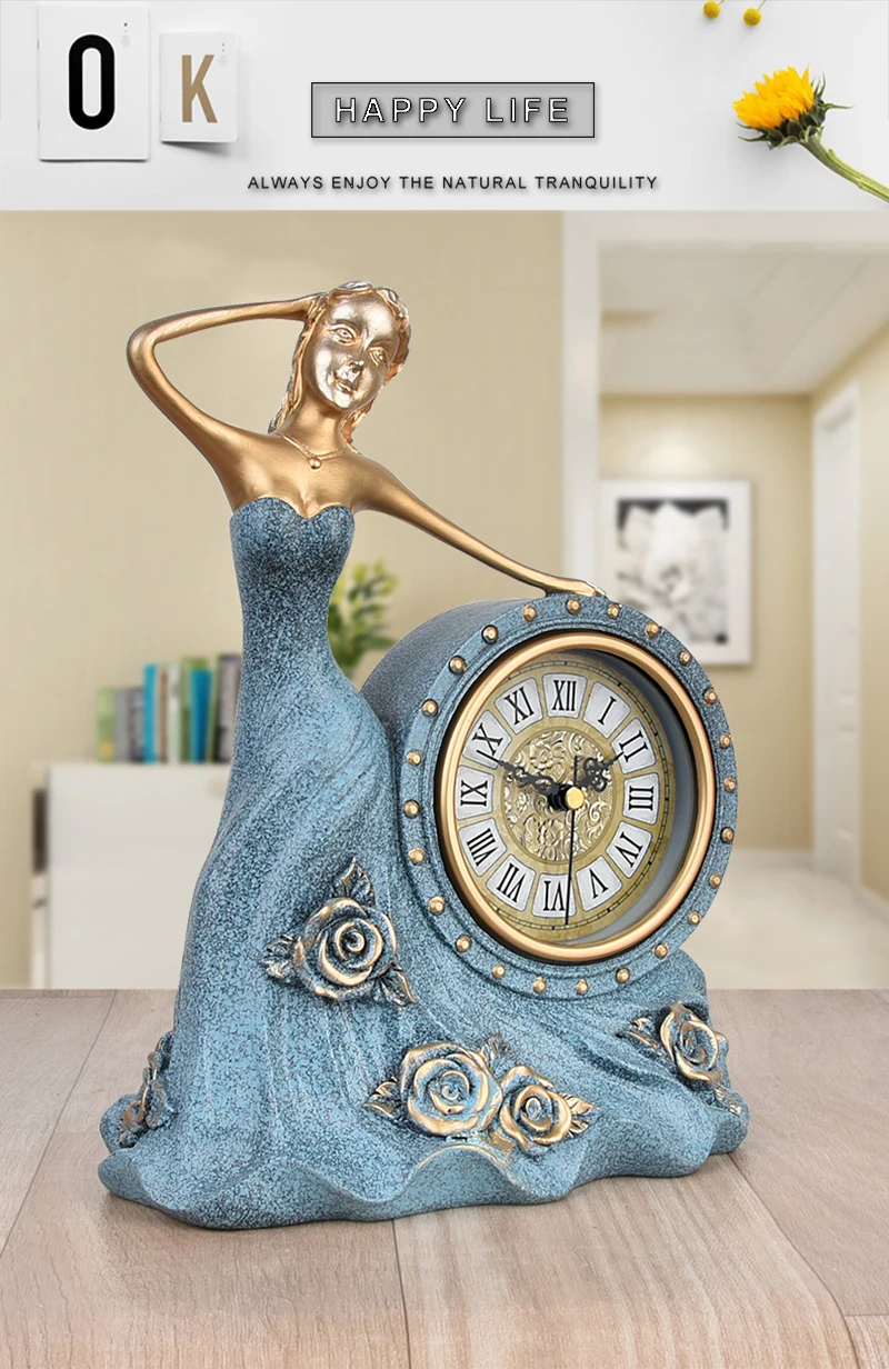 desk retro flip clock office accessories decoration desk clock wood thermometer clock shabby chic vintage style digital  (2)