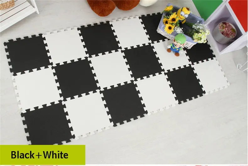Telhas do Exercício e Tapete de Assoalho do Tapete para a Criança Bolsa Meitoku Bebê Eva Espuma Jogar Quebra-cabeça Esteira Mistura Cor Bloqueio Cada 30x30 cm 9 Pçs - 12 Computers & Electronics
