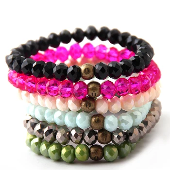 

New Design Energy Bracelets Made Beautiful Glass Crystal Metal Bracelet bangle assorted 10pc/lot