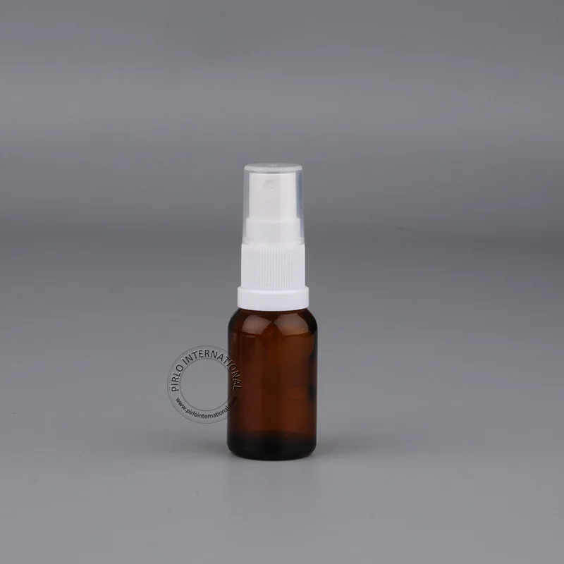 DIY 에센셜 5x15ml/15cc 앰버 에센셜 오일 병, 스프레이어가 있는 작은 유리 병, 화장품 용기