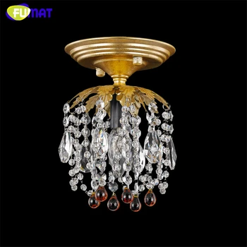 

FUMAT K9 Crystal Ceiling Lamp Retro Creative Art Deco Ceiling Lightings Living Room Dining Room Entrance Hallway Crystal Lights