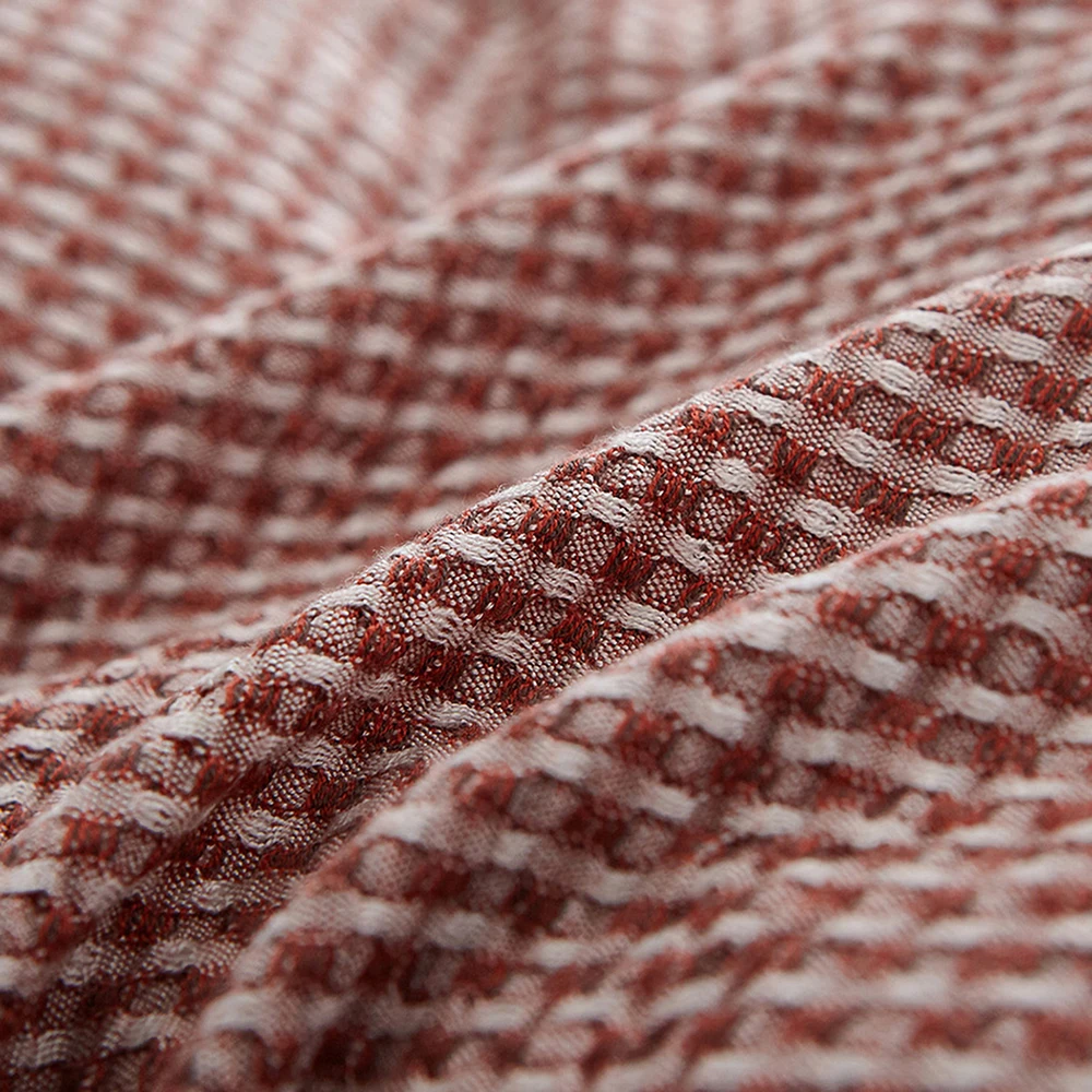 [ZETTA] 5 однотонных двойных клетчатых трикотажных одеял для дивана кровати кондиционер был сделан летом ztbn19001