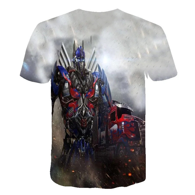 2019 summer new 3d printed transformers optimus prime t shirt men clothing casual fashion Hot Movie men women tshirt Top