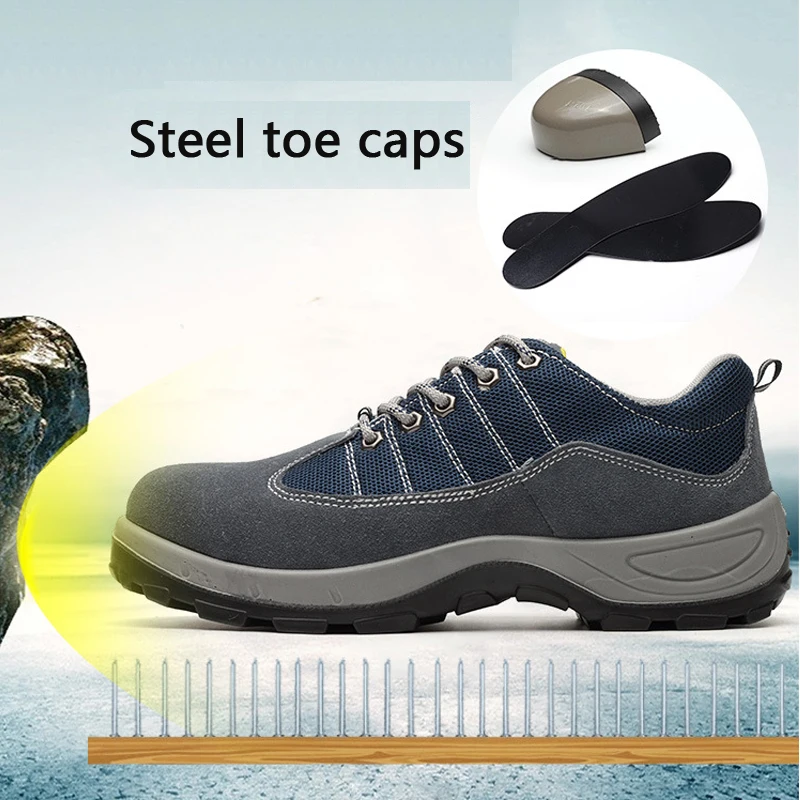 

Safety shoes Air-permeable smash - proof puncture - proof protective Footwear shoes indestructible shoes Footwear men work shoes