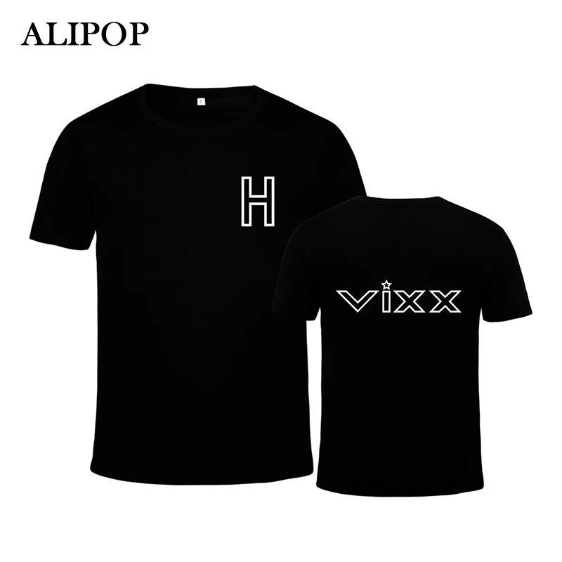 Модный альбом KPOP в Корейском стиле VIXX LIVE & MEET in Milan концерт футболка из хлопка с