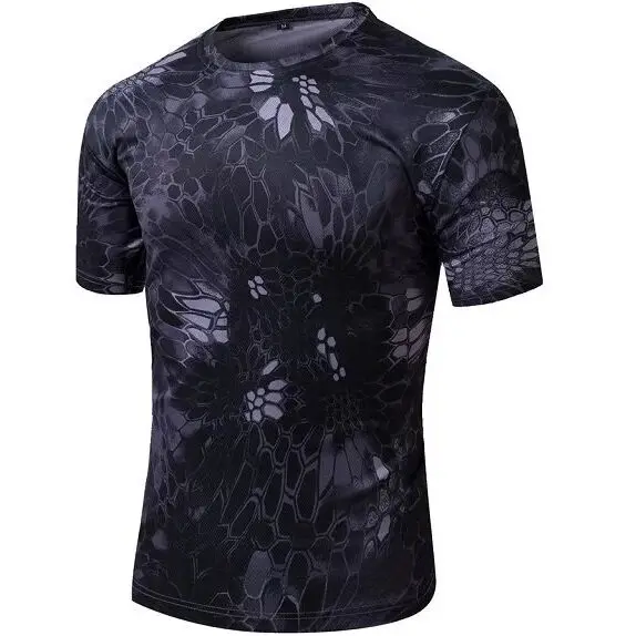 

TYPHON Short Sleeve T Shirt Combat CQB Quick Dry Tee FBI Swat Black Kryptek