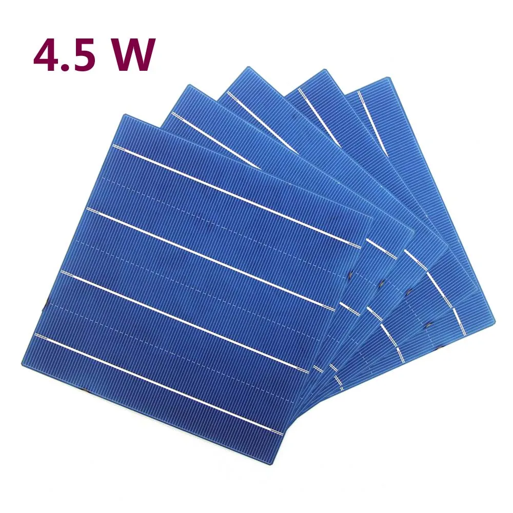 Prix pour 50 Pcs PV 4.5 W Silicium Polycristallin Cellule Solaire 156*156 MM Pour Le BRICOLAGE Panneau Solaire Prix pour 50 Pcs PV 4.5 W Silicium Polycristallin Cellule Solaire 156*156 MM Pour Le BRICOLAGE Panneau Solaire