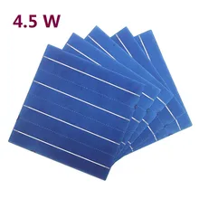 50 Pcs PV 4 5W Polycrystalline Silicon Solar Cell 156 156MM For DIY Solar Panel