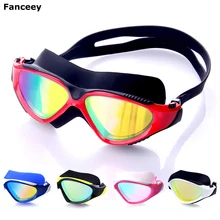 Fanceey противотуманные водонепроницаемые силиконовые плавательные очки профессиональные очки для плавания ming мужские и женские взрослые очки для плавания