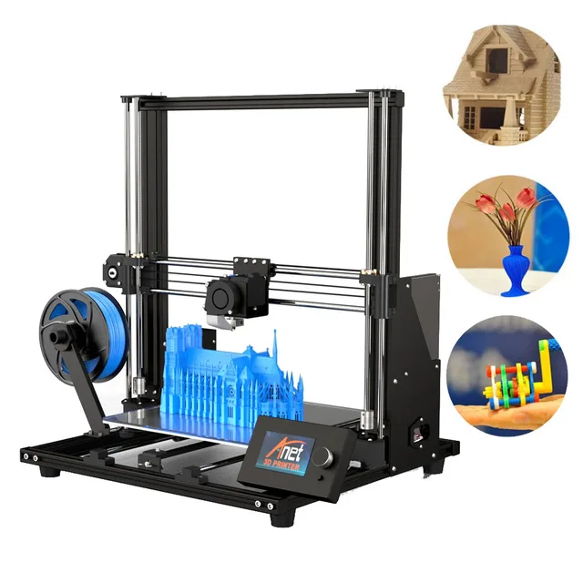 Special Price 11.8" x 11.8" x 13.8" 3D Printer Pro Printing Large Print Size Full Color DIY Assembled Nozzle Heat Bed DJA99