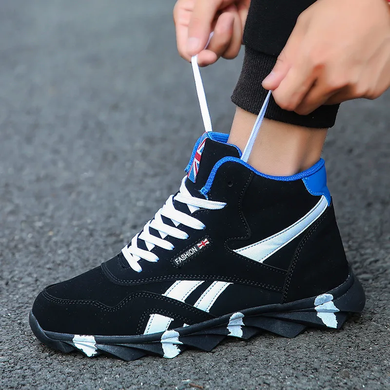 

Men's Sports Casual Breathable High Youth Trend Non-slip Wear-resistant Outsole Men's Casual Shoes Men's Fashion Sneakers