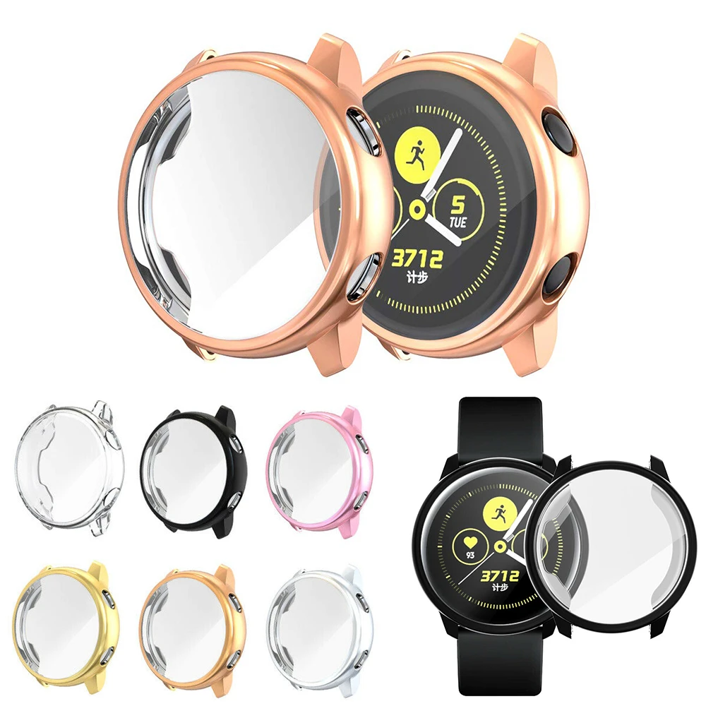 

Hot Screen Protector Case For Samsung Galaxy Watch Active All-Around Ultra-thin Soft Silicone Protection Cover For Galaxy Active