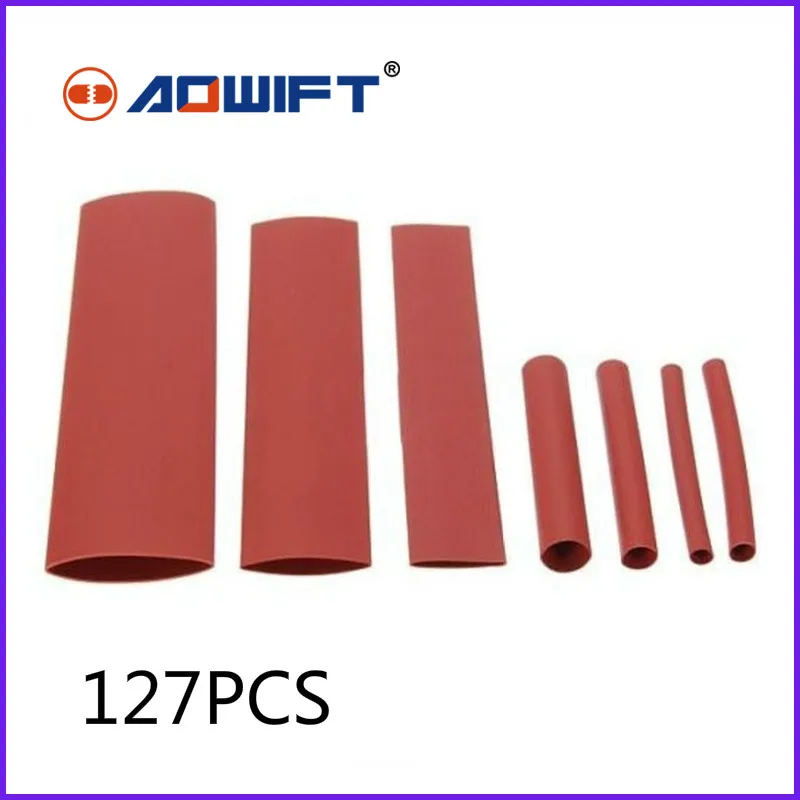 127pcs 3 цвета модели психиатр сокращается shrinkable трубы метро рукав тепла кримп