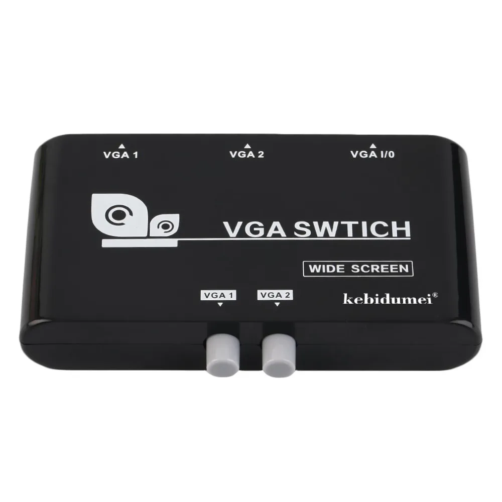 Kebidumei 2 в 1 выход VGA/SVGA ручной селектор переключатель коробка для ЖК-ПК высокое качество