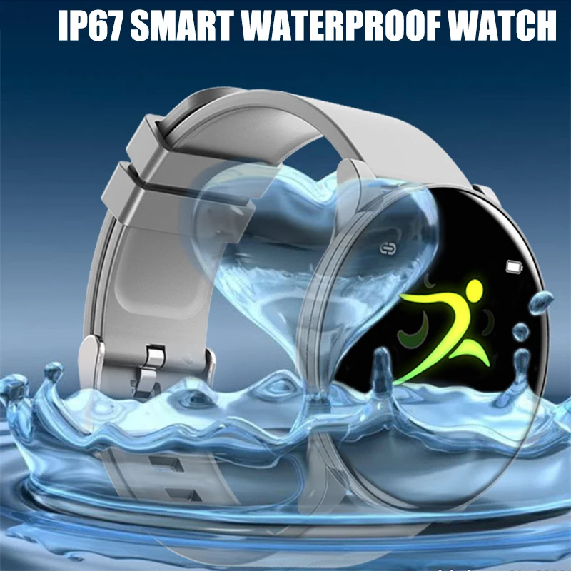

LIGE Smart Sport Bracelet Waterproof Fitness Watch Blood Pressure Heart Rate Monitor Pedometer Smart Watch Men For Android iOS