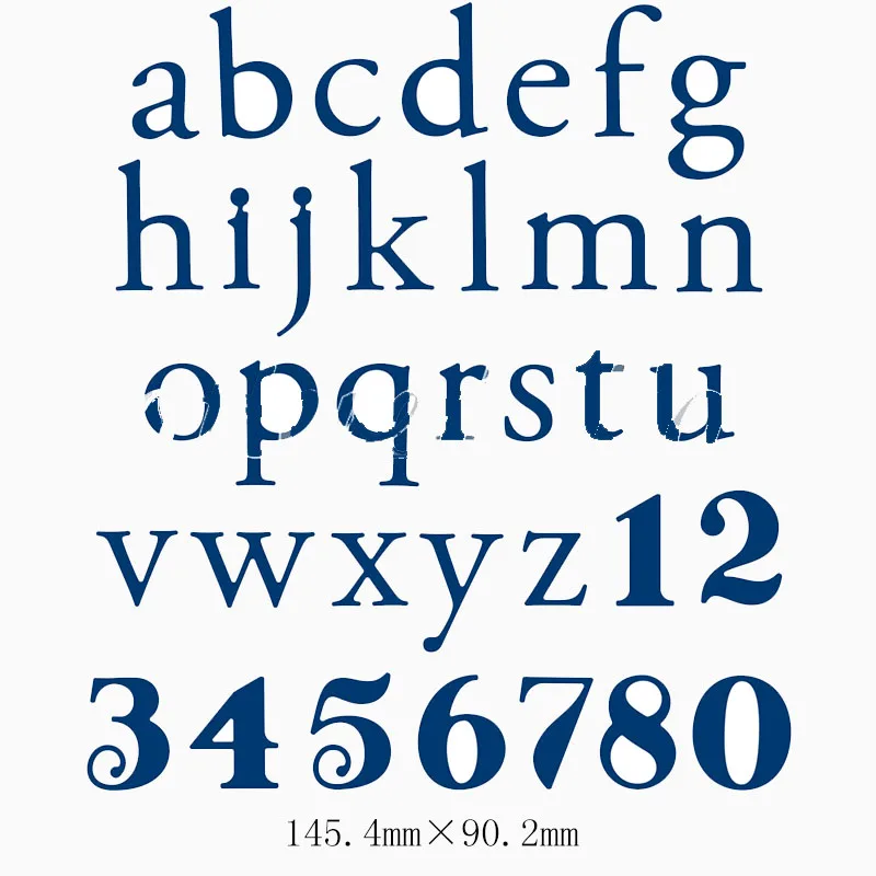 

Numbers Alphabet Metal Cutting Dies Stencils for DIY Scrapbooking Photo Album Decorative Embossing Paper Card Crafts Die Cut