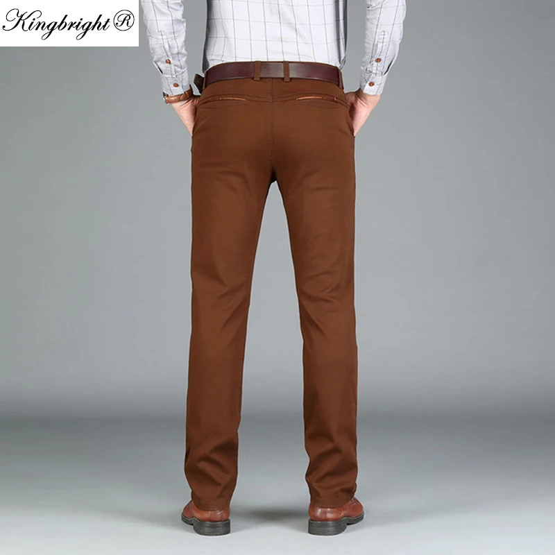 Dark-Red-men-s-business-casual-pants-100-cotton-men-s-fashion-straight ...