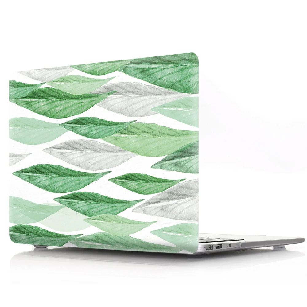 Чехол для ноутбука с цветной печатью в виде листа для Macbook Air 11 13 Pro retina 12 13 15 дюймов цвета с сенсорной панелью Pro 13 15 Air 13