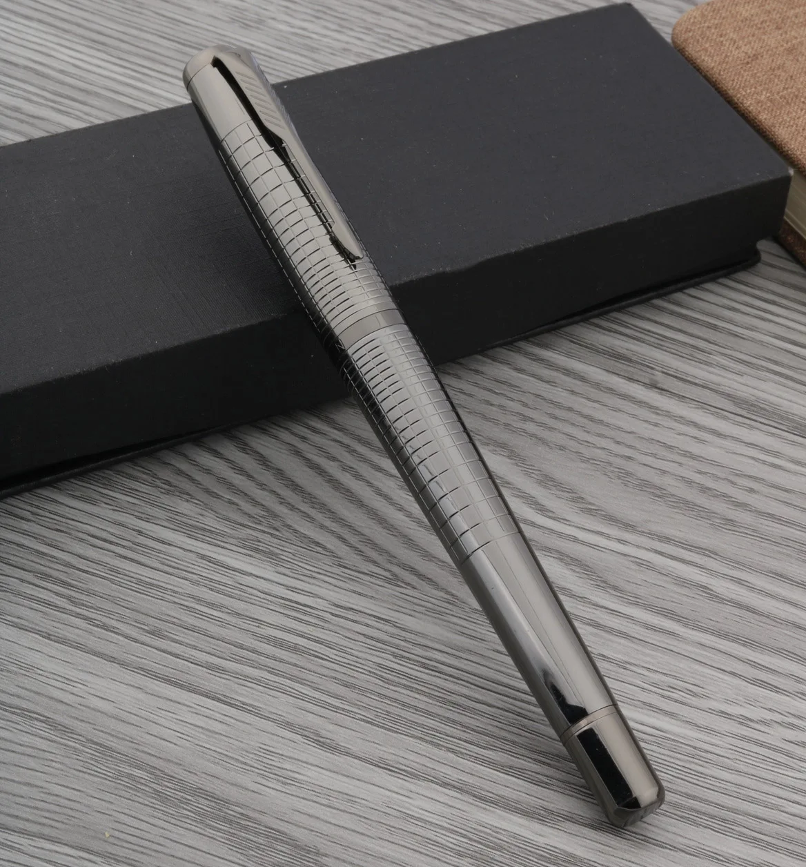 OFFICE Iridium Authentic fashion Portable Gun grey Classic style GIFT fountain pen