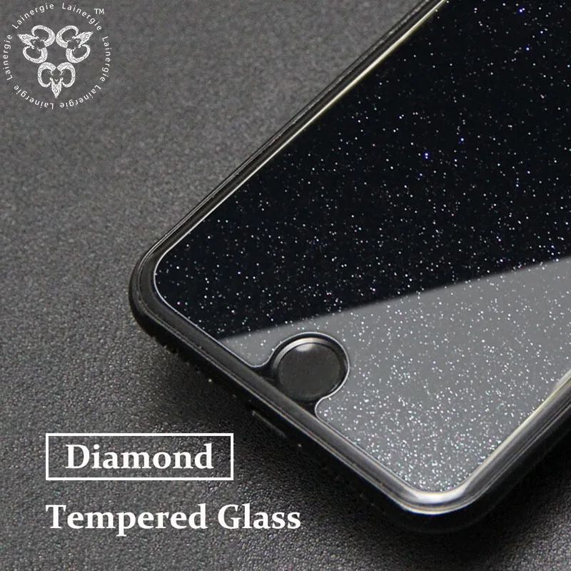 Lainergie HD Diamond Glitter Tempered Glass Screen Protector Toughened