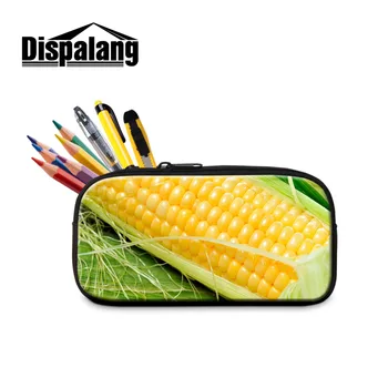 

Dispalang Corn Print Girls Cosmetic Cases Children Pencil Case School Stationery Pencil Bag for Office Supplies For Kids Student