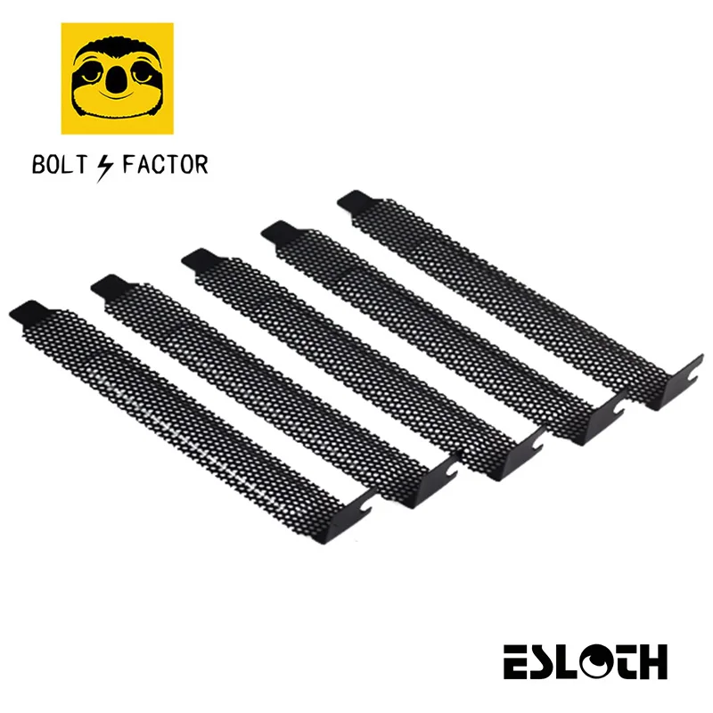 

ESLOTH PCI-E3 Dust-Proof Ventilation Blades Desktop PC Main Chassis PCI-Bit Strip Vent Blind Heat Shield Fans Cooling Metal Mesh