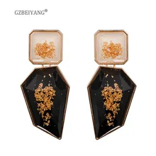 GZBEIAYNG преувеличенные серьги модные ювелирные изделия акриловый серьги для женщин сплав геометрические Необычные Роскошные серьги Подарки