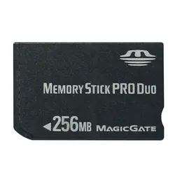 Горячая Распродажа! 256 MB Memory Stick Pro Duo карты памяти с Memory Stick Pro Двойной переходник