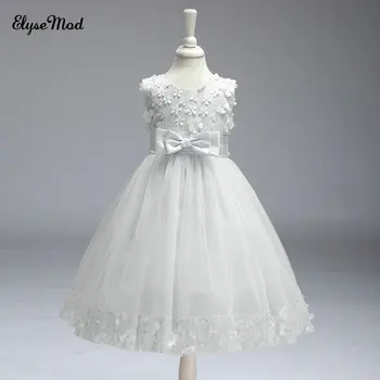 

Top Sale Tank Sleeveless Ballgown Primera Comunion Para Ninas 2018 Flower Girls Dresses For Wedding Party