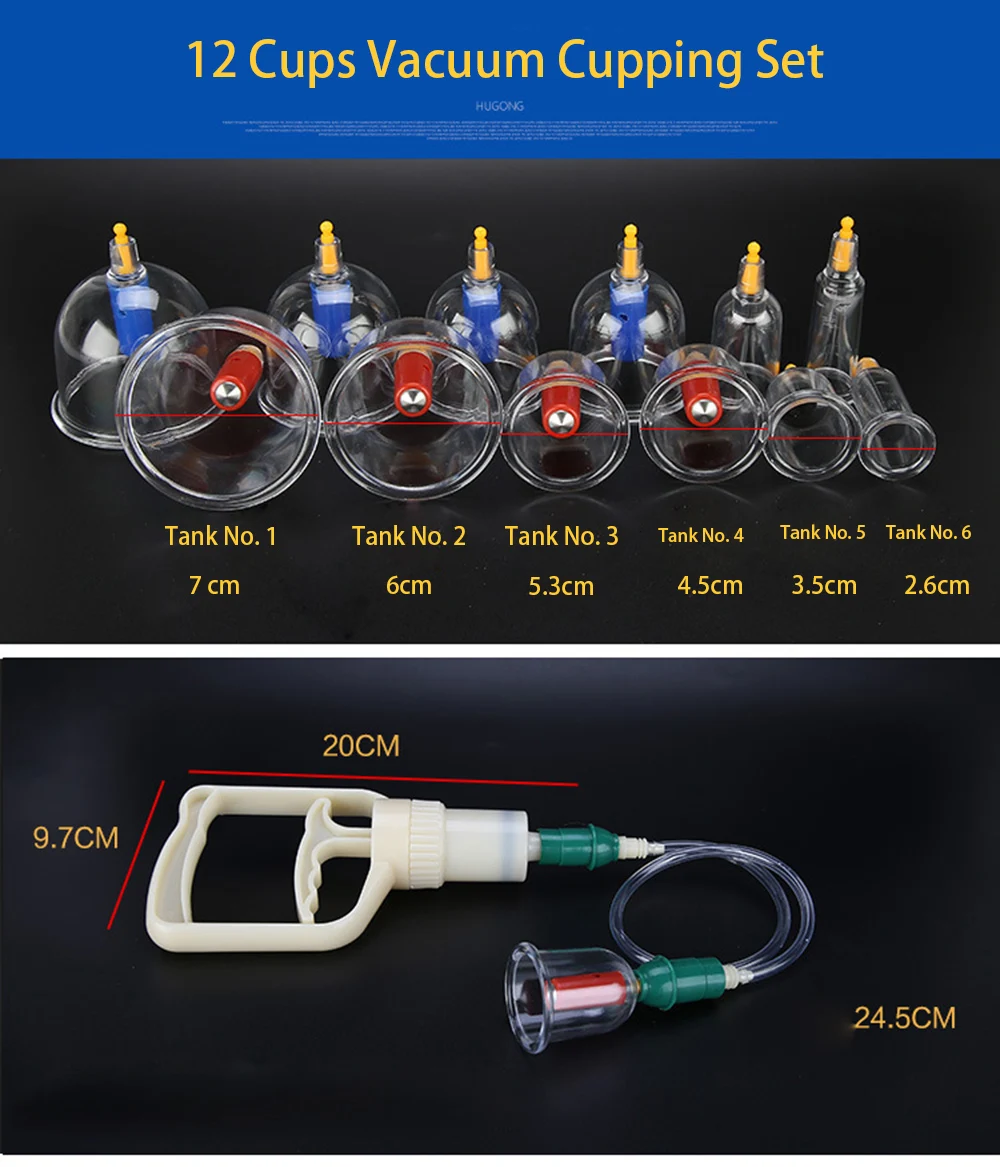 612 Cans Home use Suction Cups Cupping Set  (4)