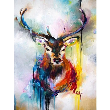 

DIY 5D Full Diamond Painting Cross Stitch beautiful deer Mosaic Diamond Embroidery Needlework Patterns Rhinestone kits