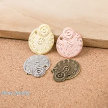 30pcs Vintage steampunk clock watch face charm Fit earring Bracelets Necklace DIY Metal Jewelry Making D101