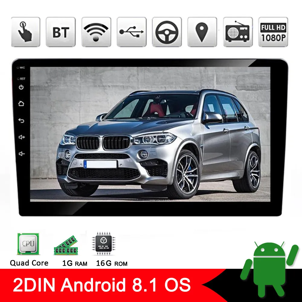 

Android 8.1 2 Din Car Radio Multimedia Video Player Universal Autoradio GPS Navigation Bluetooth Wifi OBD2 Stereo Video Player