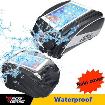 

MOTOCENTRIC Motorcycle Rear Tail Bag Waterproof Touch Screen Tank Bags Touch Travel Riding Top Case