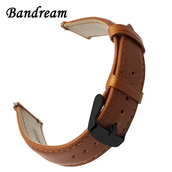 

Genuine Leather Watchband 18mm for LG Watch Style Asus ZenWatch 2 Women WI502Q Quick Release Band Black Steel Clasp Wrist Strap