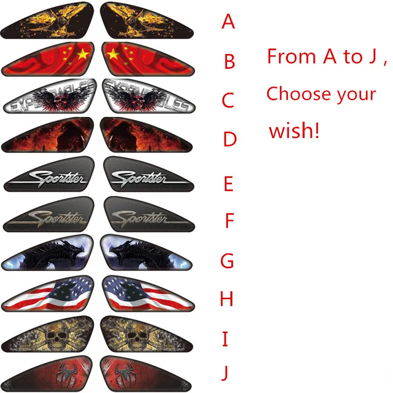 

Motorcycle Sticker Decal Gas Oil Fuel Tank Pad Protector Case For Harley all Models